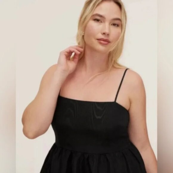 NWOT kate spade x Target Women's Tiered Ruffle Midi Tank Dress Black XXL - Picture 4 of 6